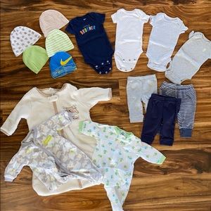 Lot of newborn clothes